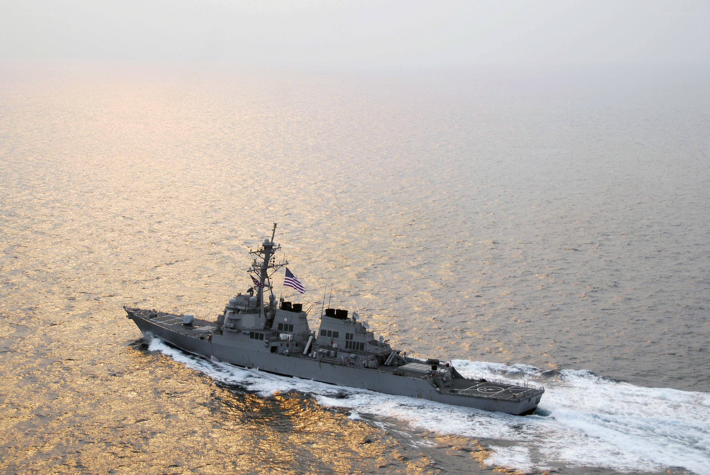 USS Cole at sea