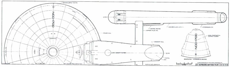 USS Constitution starship blueprint