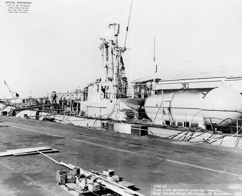 USS Cusk at Mare Island