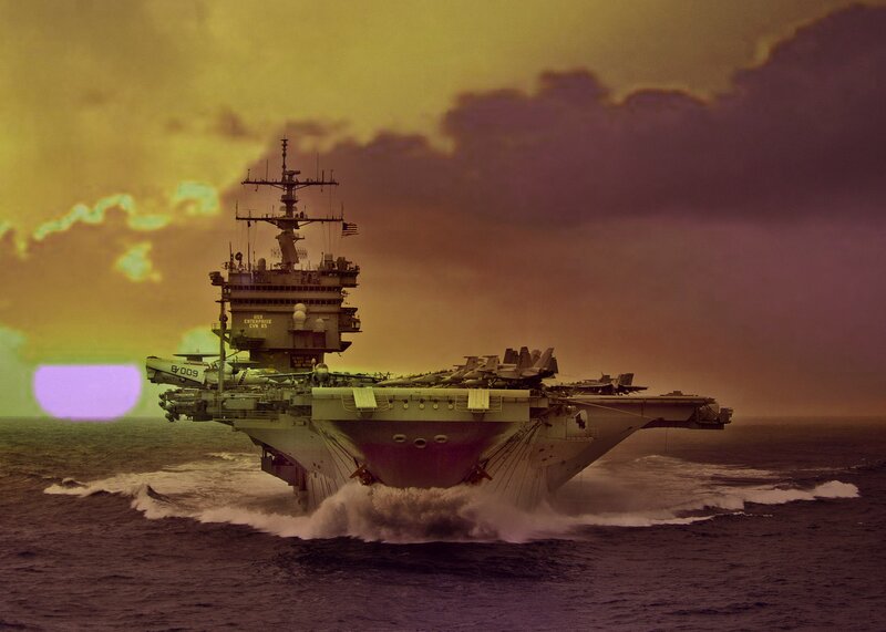 USS Enterprise Aircraft Carrier — Purple