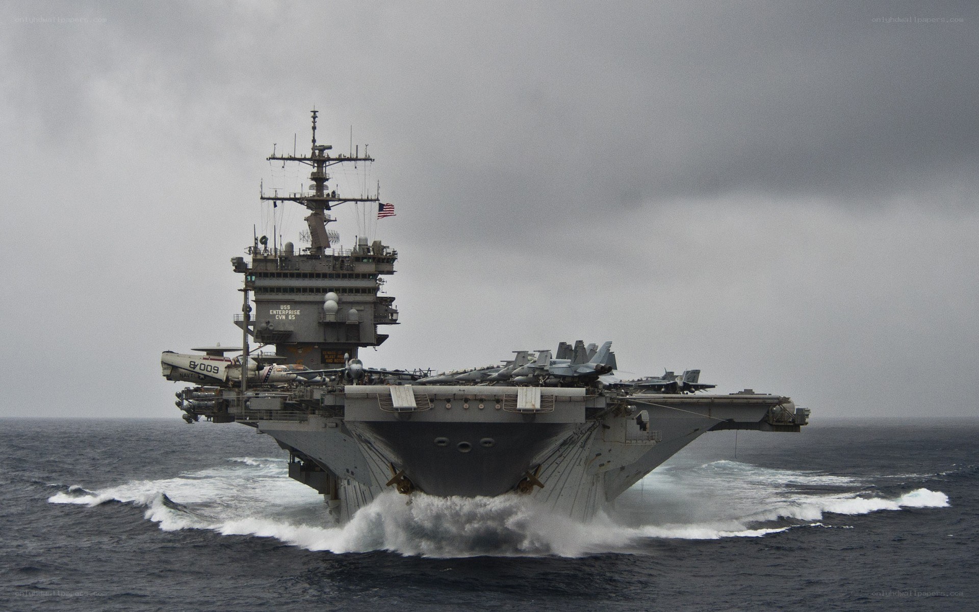 USS Enterprise at sea
