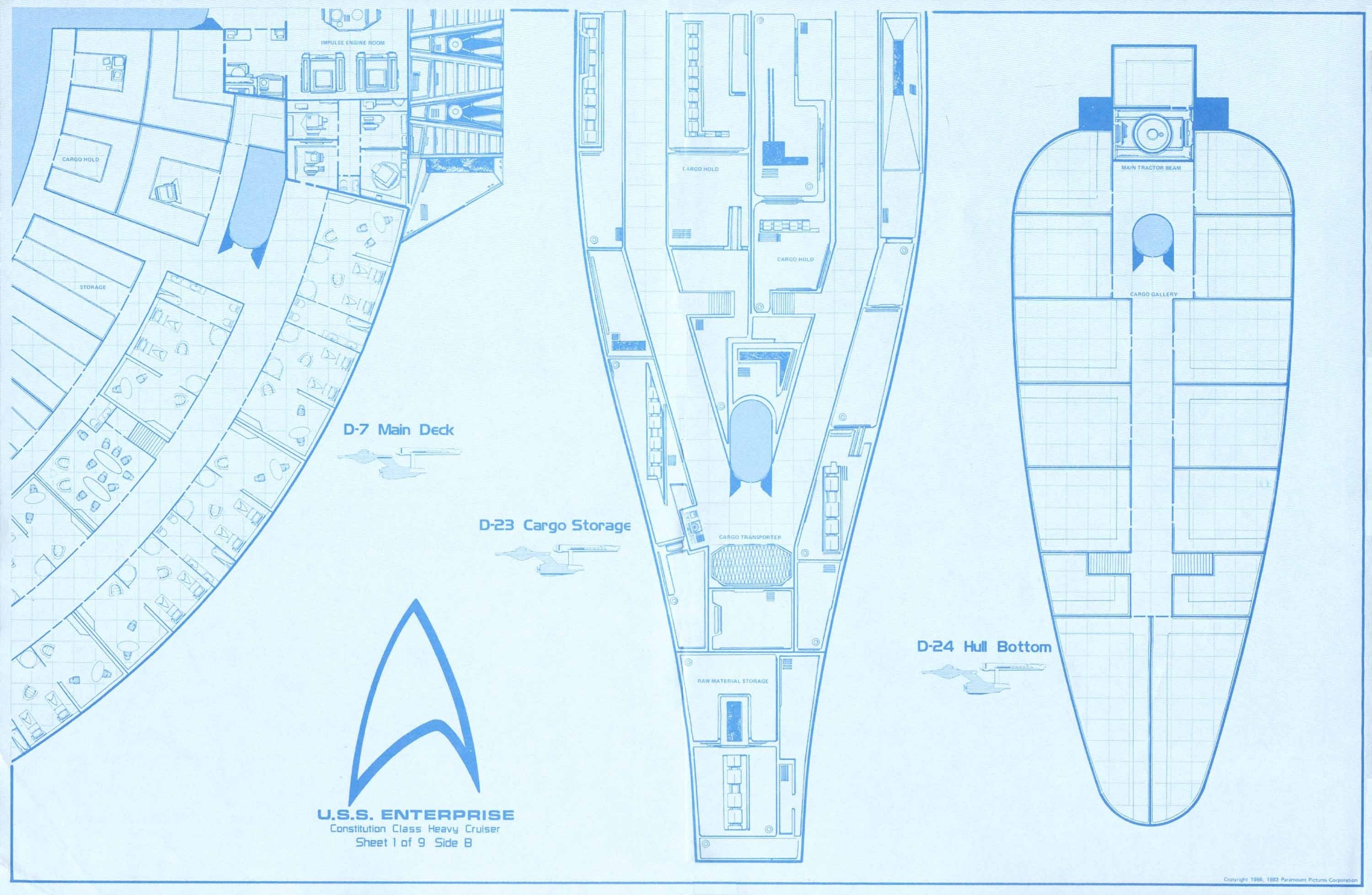 USS Enterprise blueprint