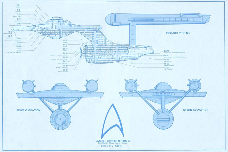 USS Enterprise blueprint