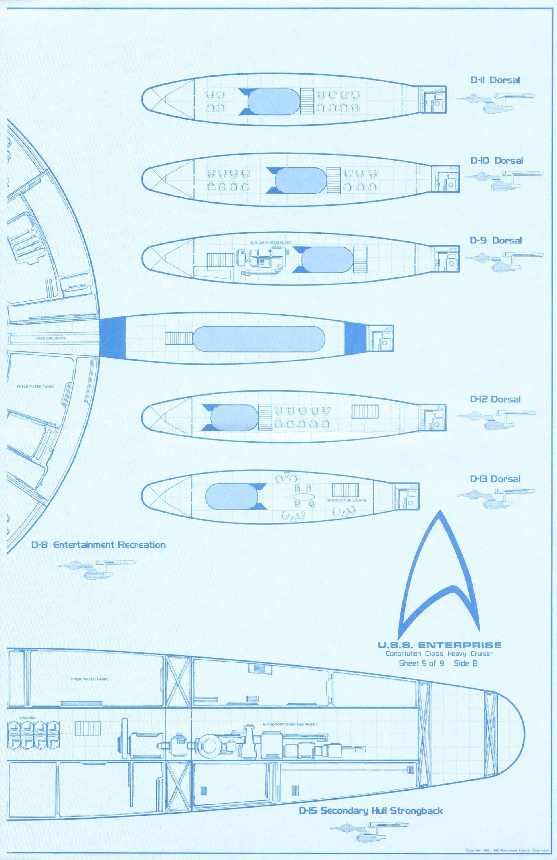 USS Enterprise blueprints