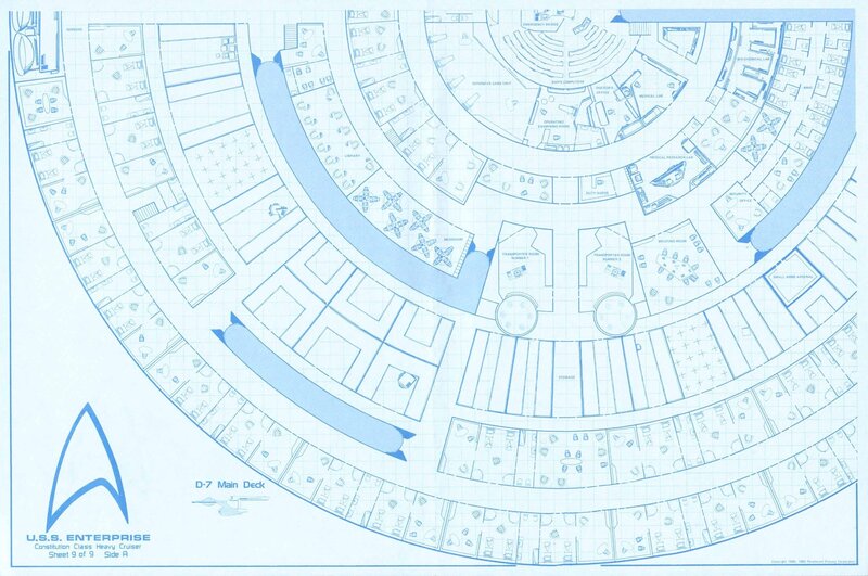 USS Enterprise deck plan