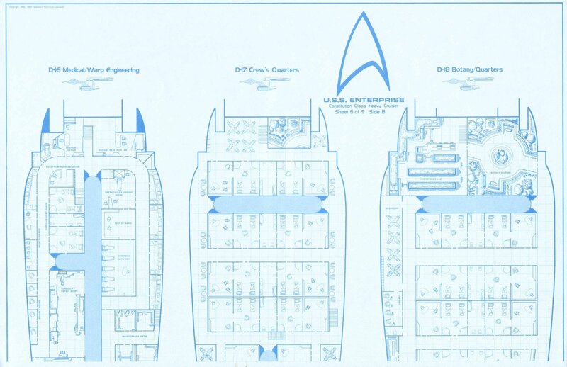 USS Enterprise deck plan