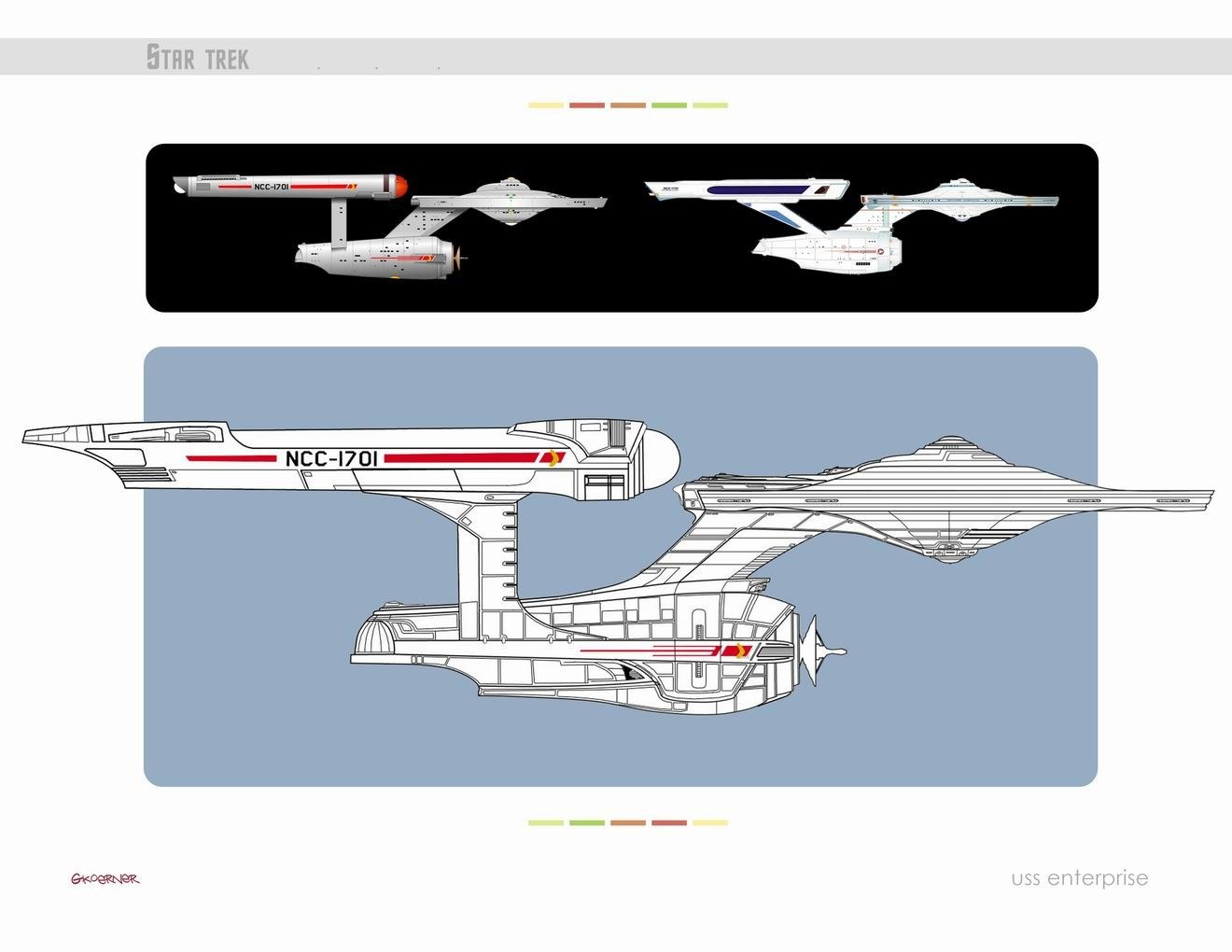 USS Enterprise design sheet