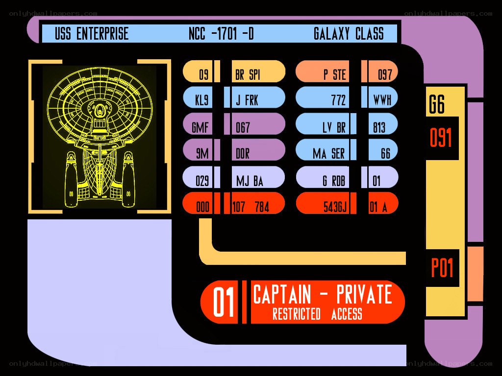 USS Enterprise display panel
