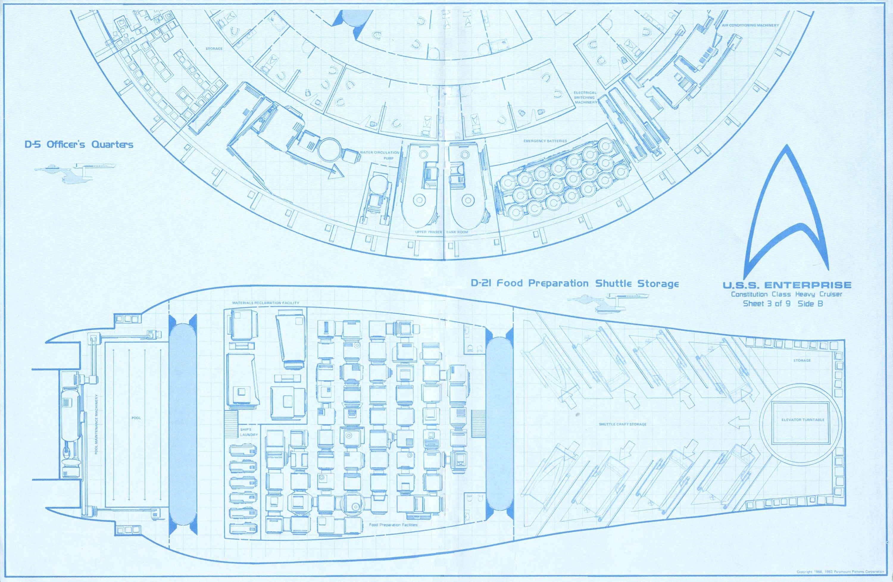 USS Enterprise floor plan