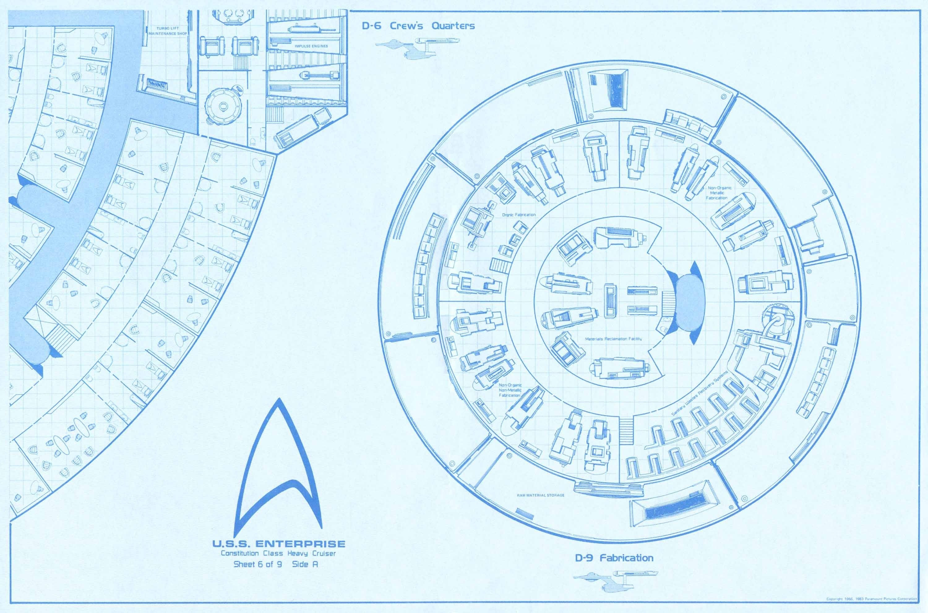 USS Enterprise floor plan