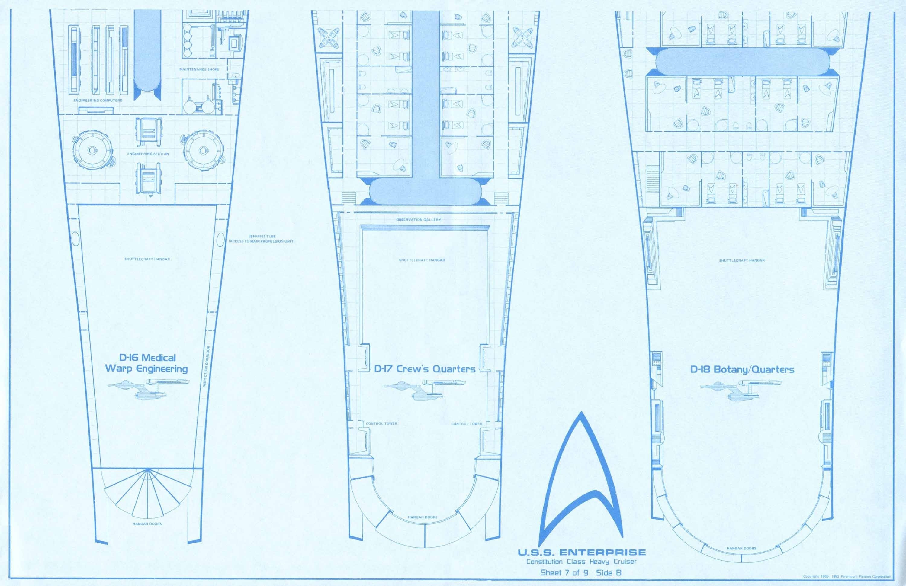 USS Enterprise floor plan
