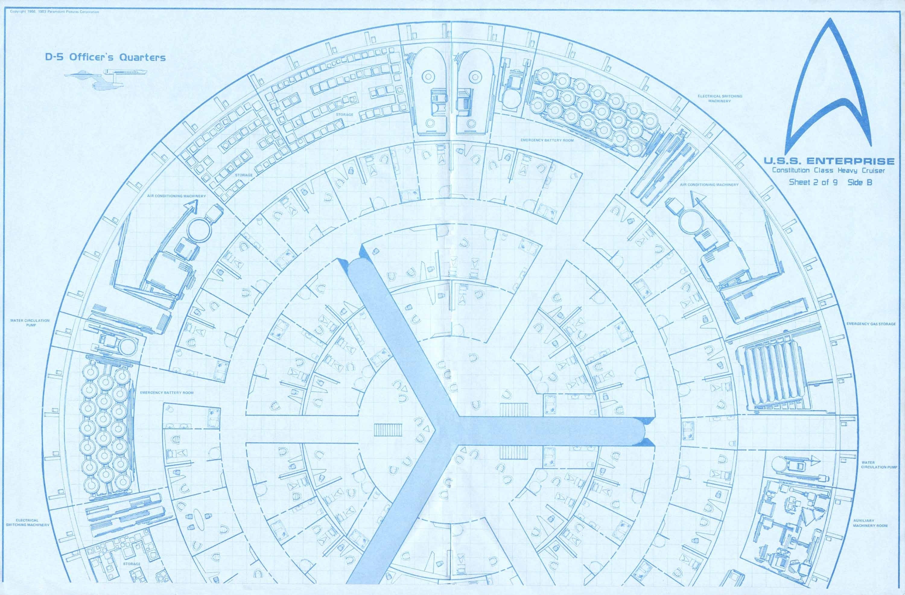 USS Enterprise floor plan