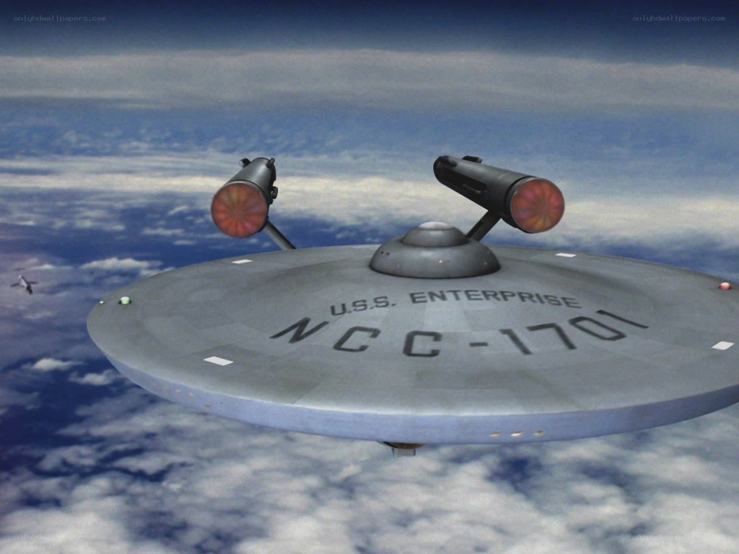 USS Enterprise in orbit