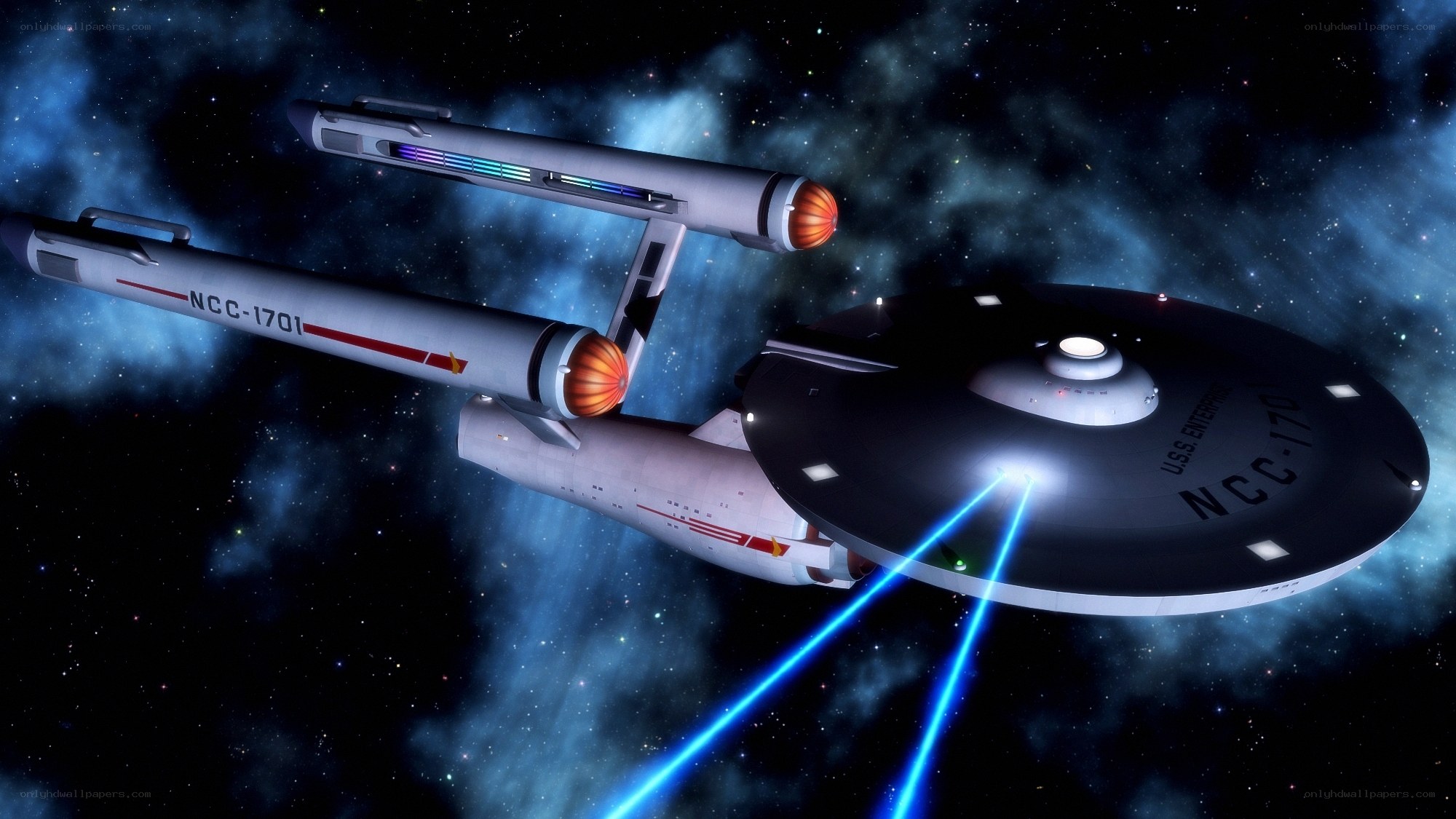 USS Enterprise in space