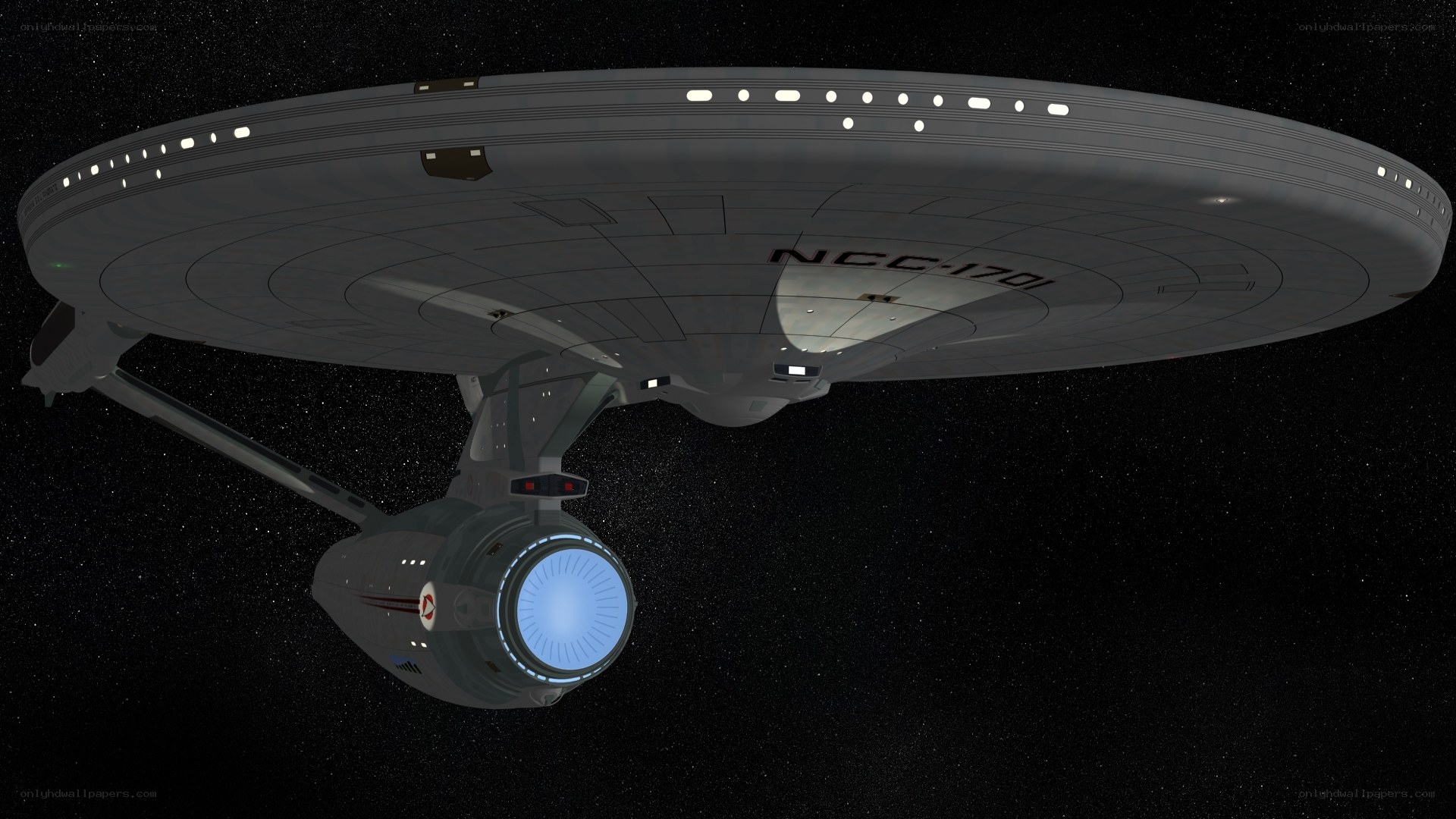 USS Enterprise in space