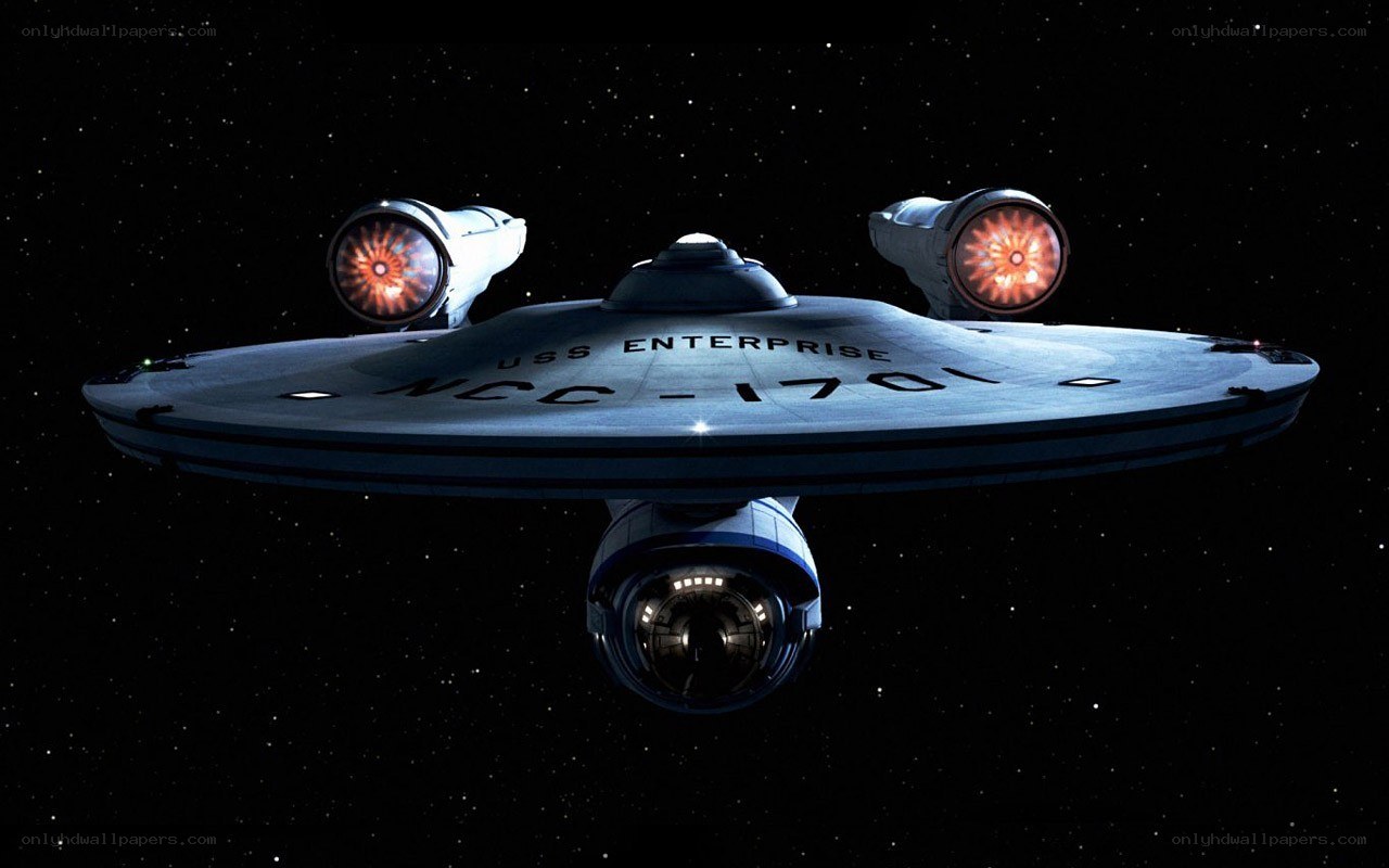 USS Enterprise in space