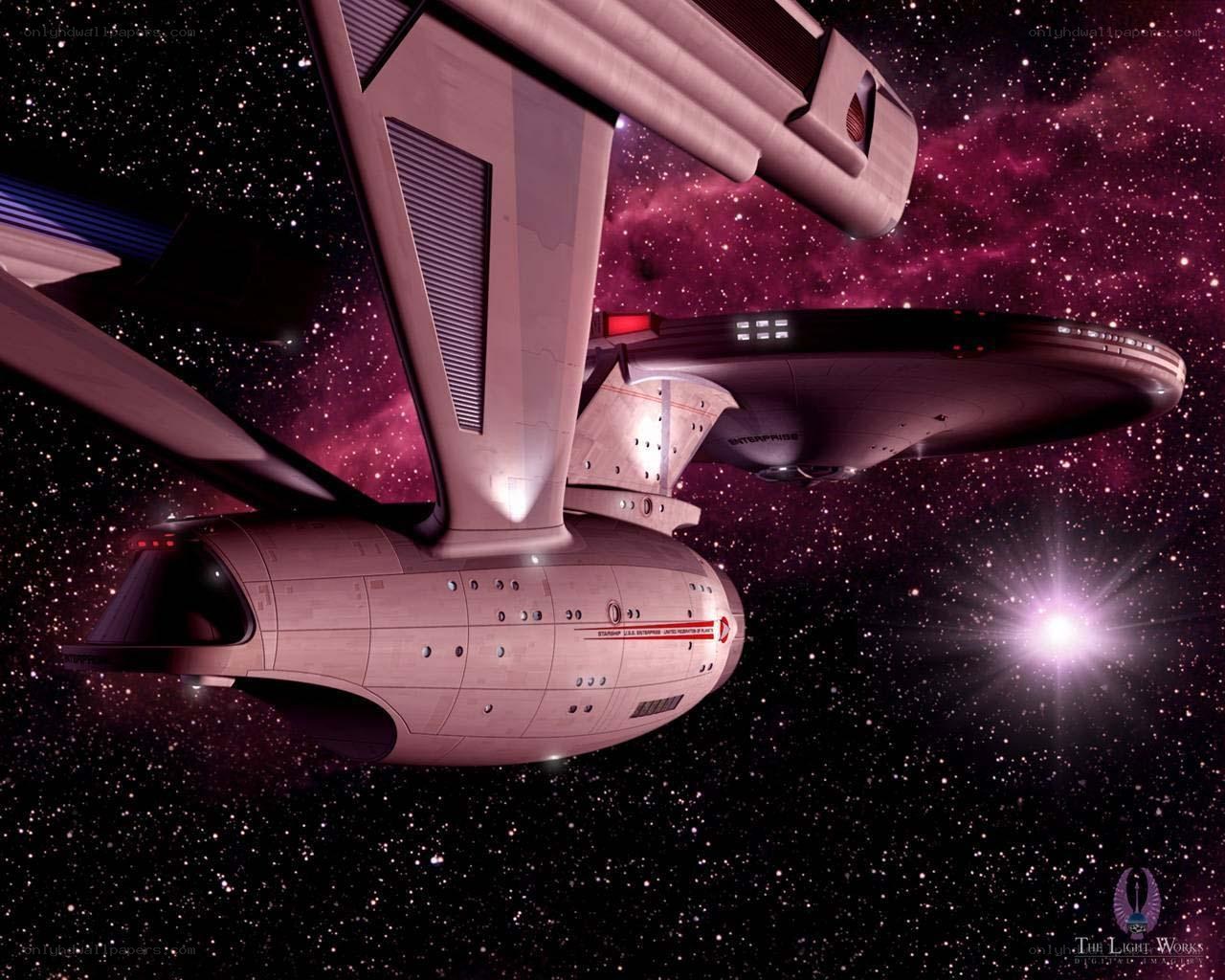 USS Enterprise in space