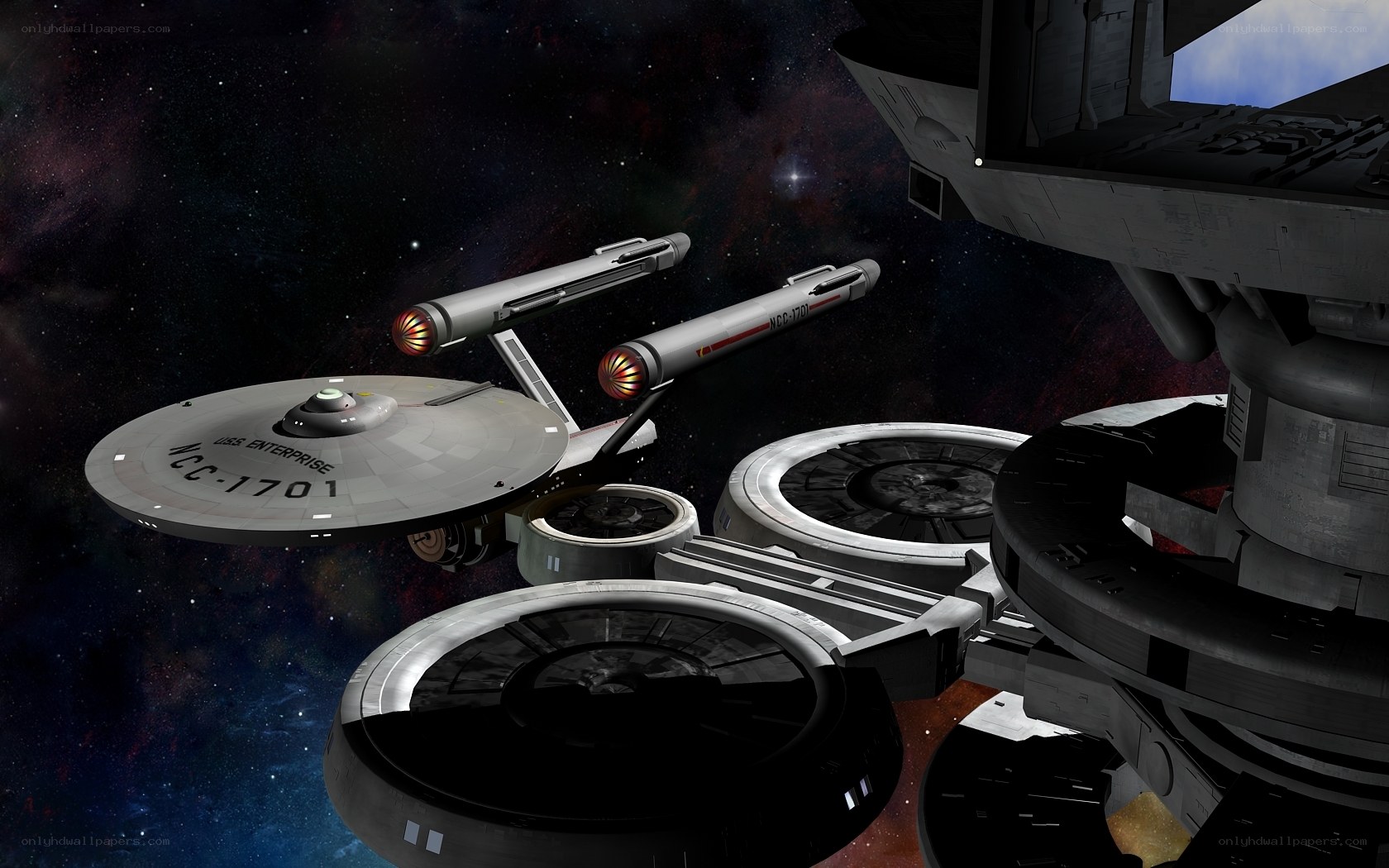 USS Enterprise in space