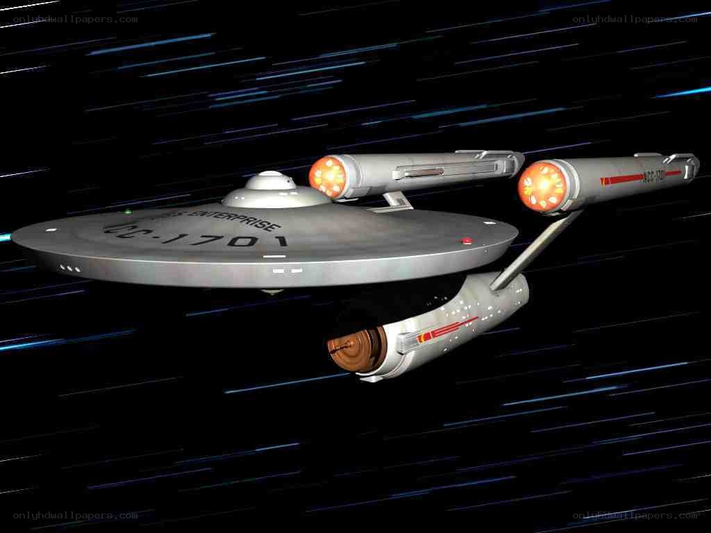 USS Enterprise in space