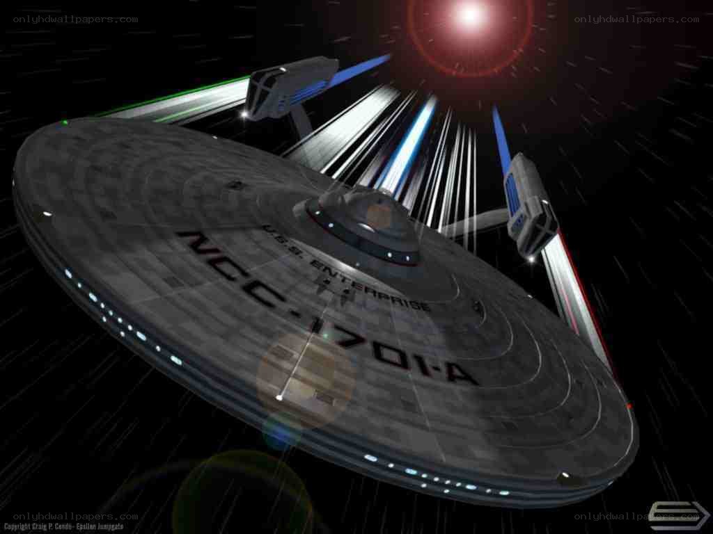 USS Enterprise in space