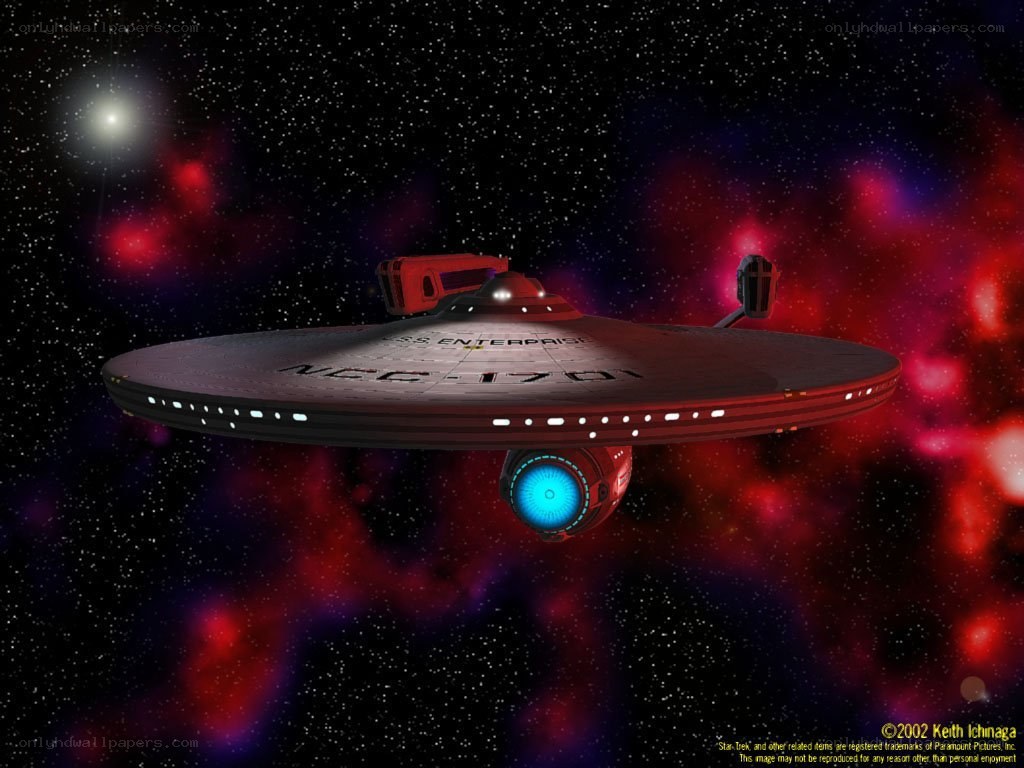 USS Enterprise in space