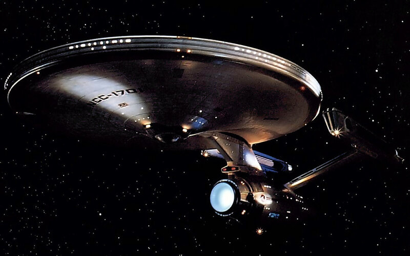 USS Enterprise in space
