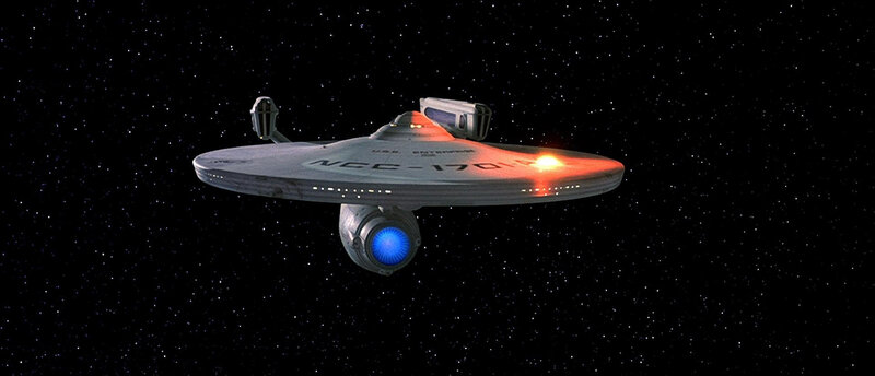 USS Enterprise in space