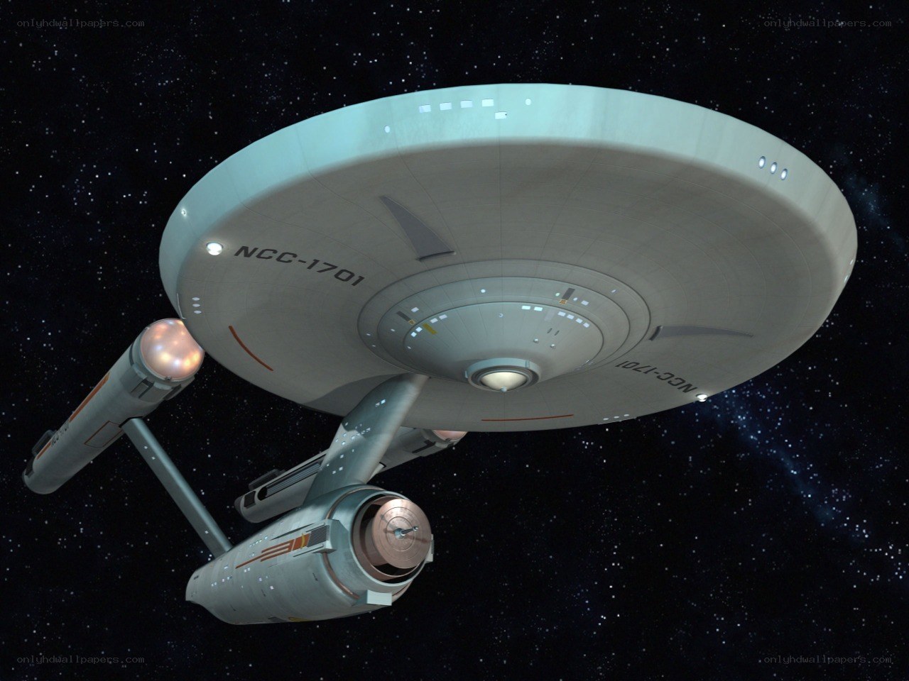 USS Enterprise in space