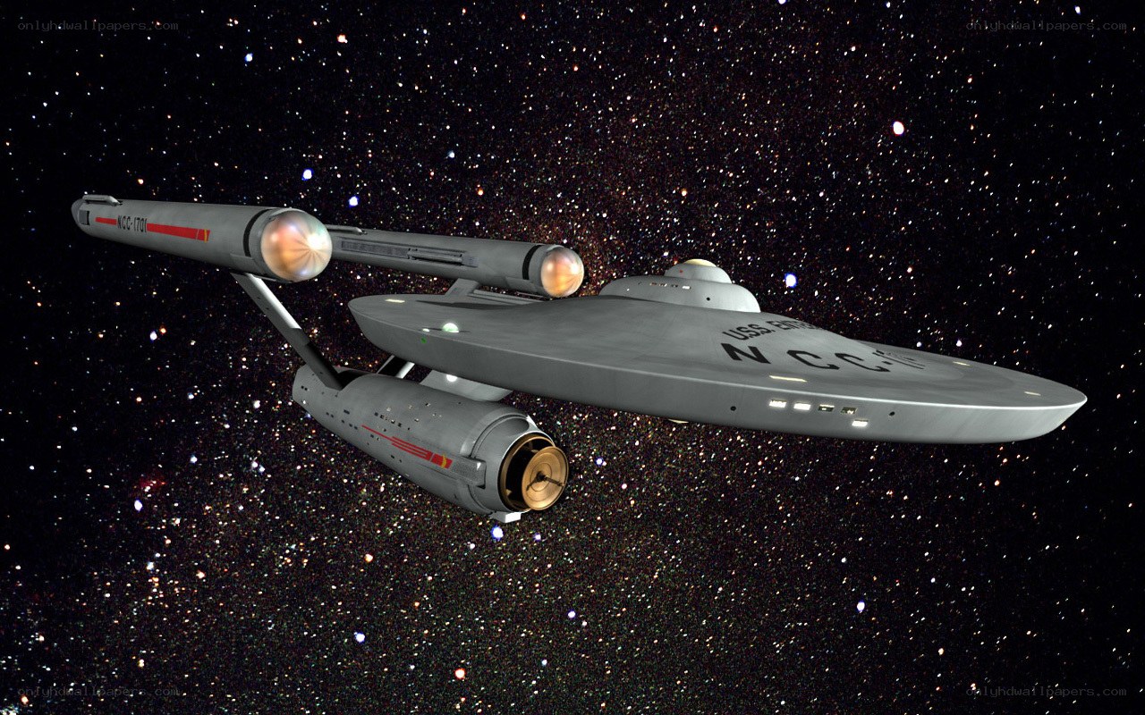 USS Enterprise in space