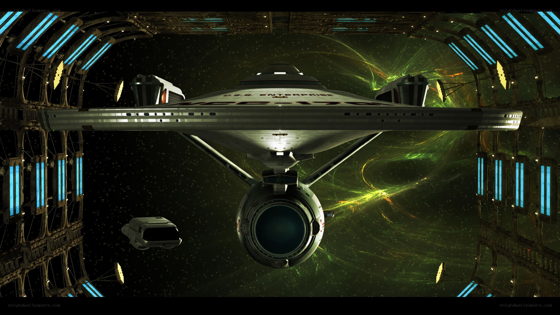 USS Enterprise in space