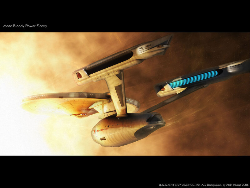 USS Enterprise in space