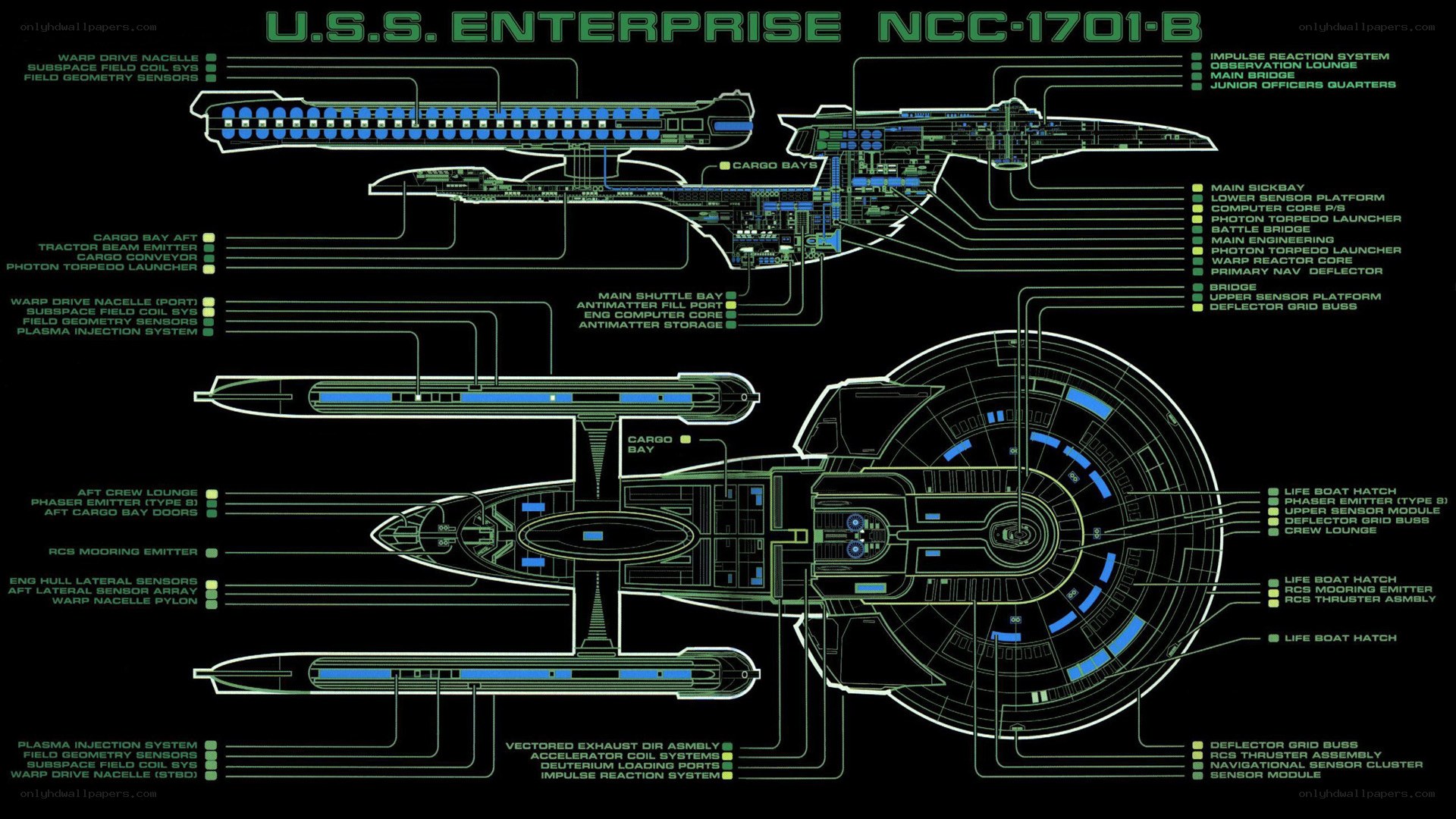 USS Enterprise NCC-1701-B schematic