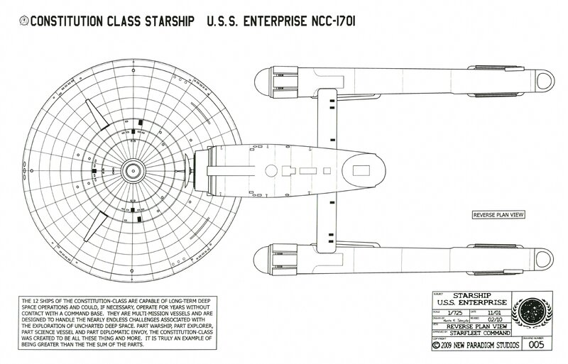 USS Enterprise NCC-1701 blueprint