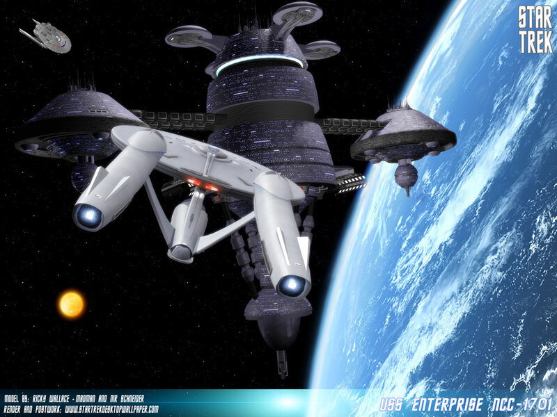USS Enterprise NCC-1701 in orbit