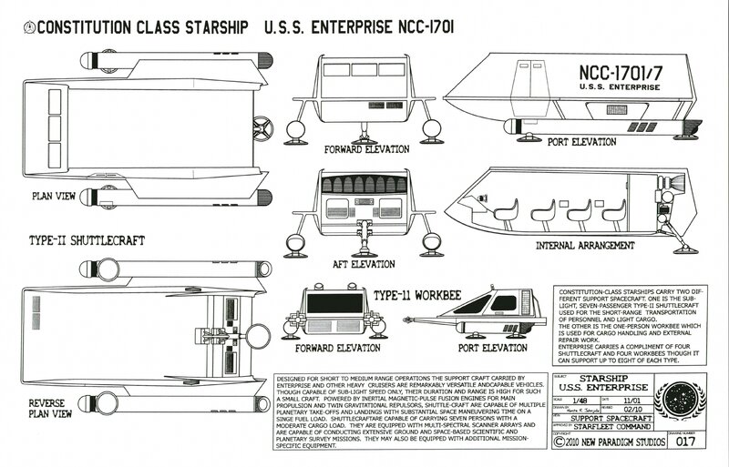 USS Enterprise NCC-1701 schematics