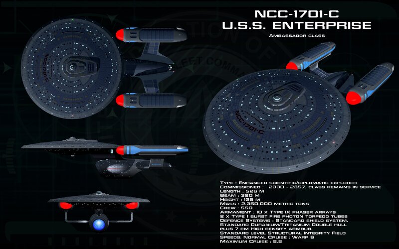 USS Enterprise Starship — Black, Dramatic, Digital Art