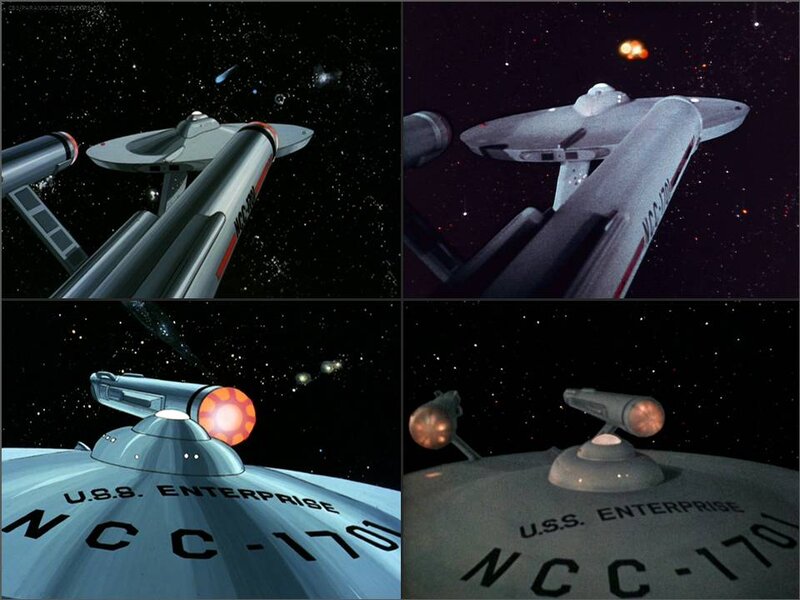 USS Enterprise Starship — Black, Dramatic, Night, Anime