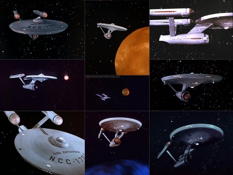 USS Enterprise Starship — Black, Dramatic, Night, Digital Art