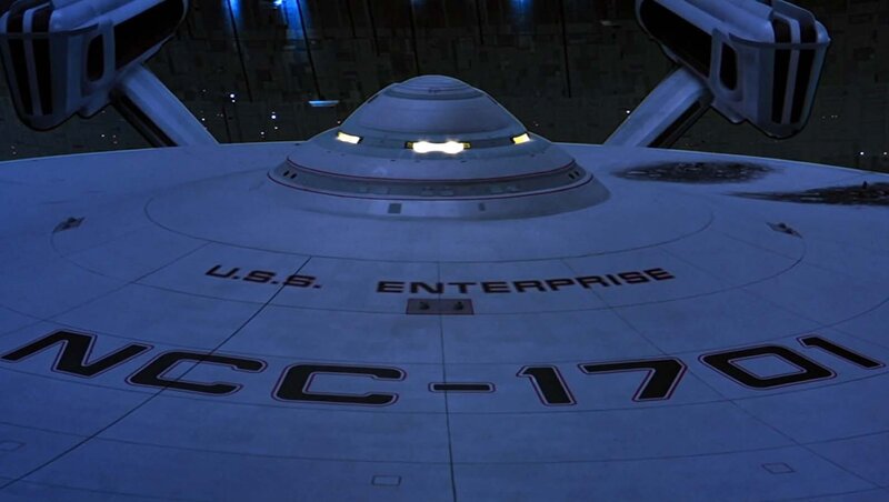 USS Enterprise Starship — Blue, Dramatic