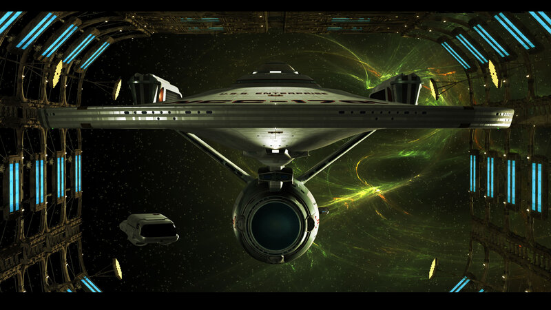 USS Enterprise Starship — Green, Dramatic