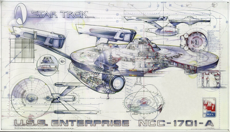 USS Enterprise technical schematic
