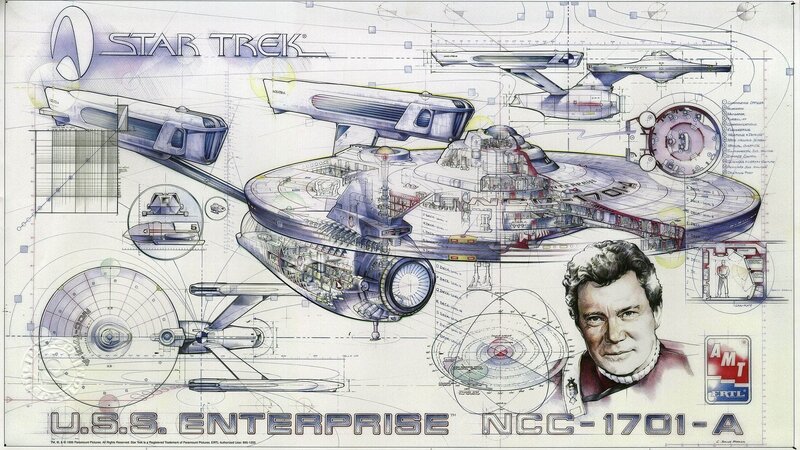 USS Enterprise technical schematic