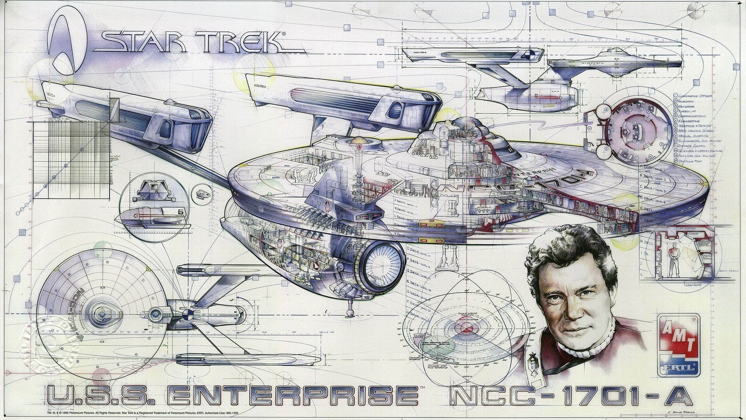 USS Enterprise technical schematic