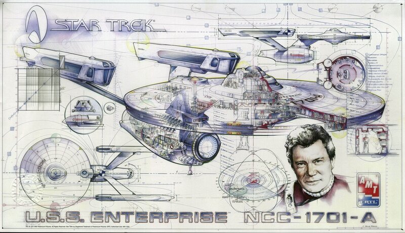 USS Enterprise technical schematic