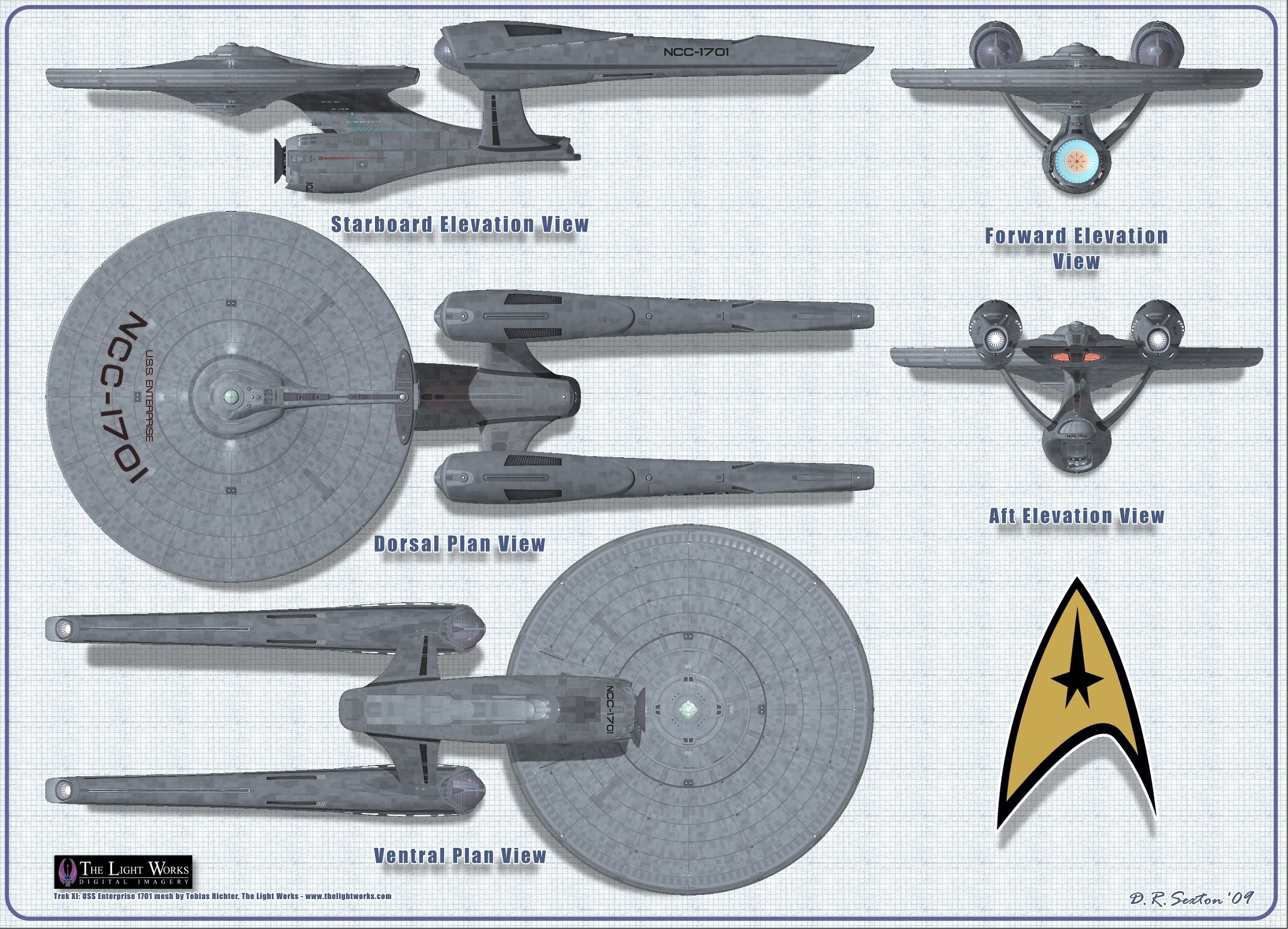 USS Enterprise technical schematics