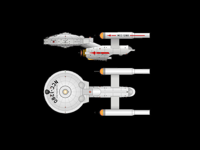 USS Excelsior starship diagrams