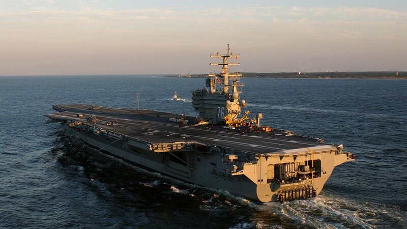 USS George H.W. Bush at sea