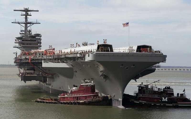 USS Gerald R. Ford at port