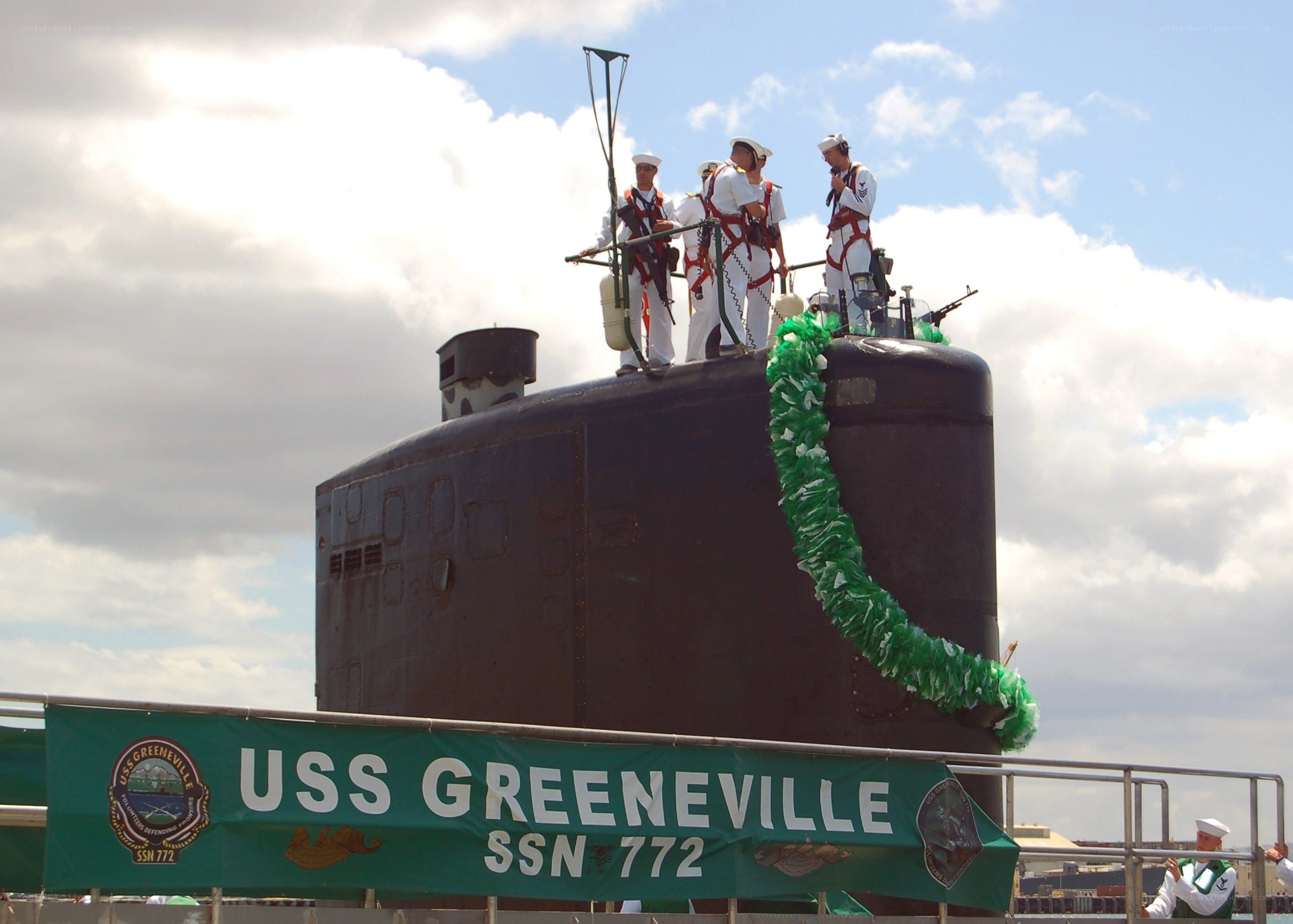 USS Greeneville submarine deck