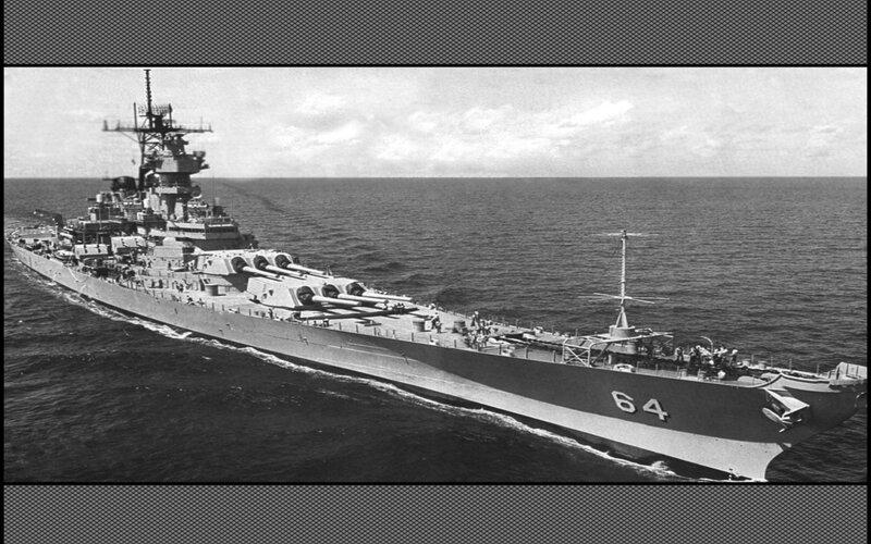 USS Iowa battleship at sea